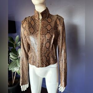 Rare Dolce & Gabbana Genuine Python Snakeskin Jacket. NO EXPORT please